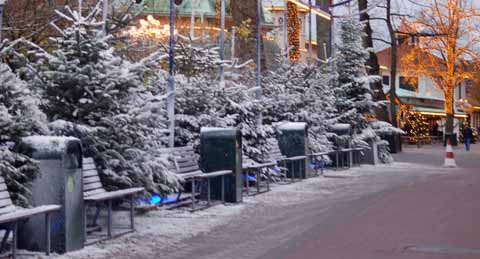 Knstlicher Schnee in Liseberg