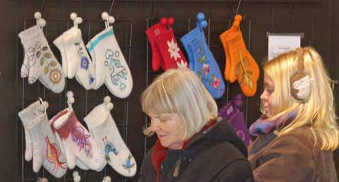 Weihnachtshandel beim Weihnachtsmarkt Nordstan